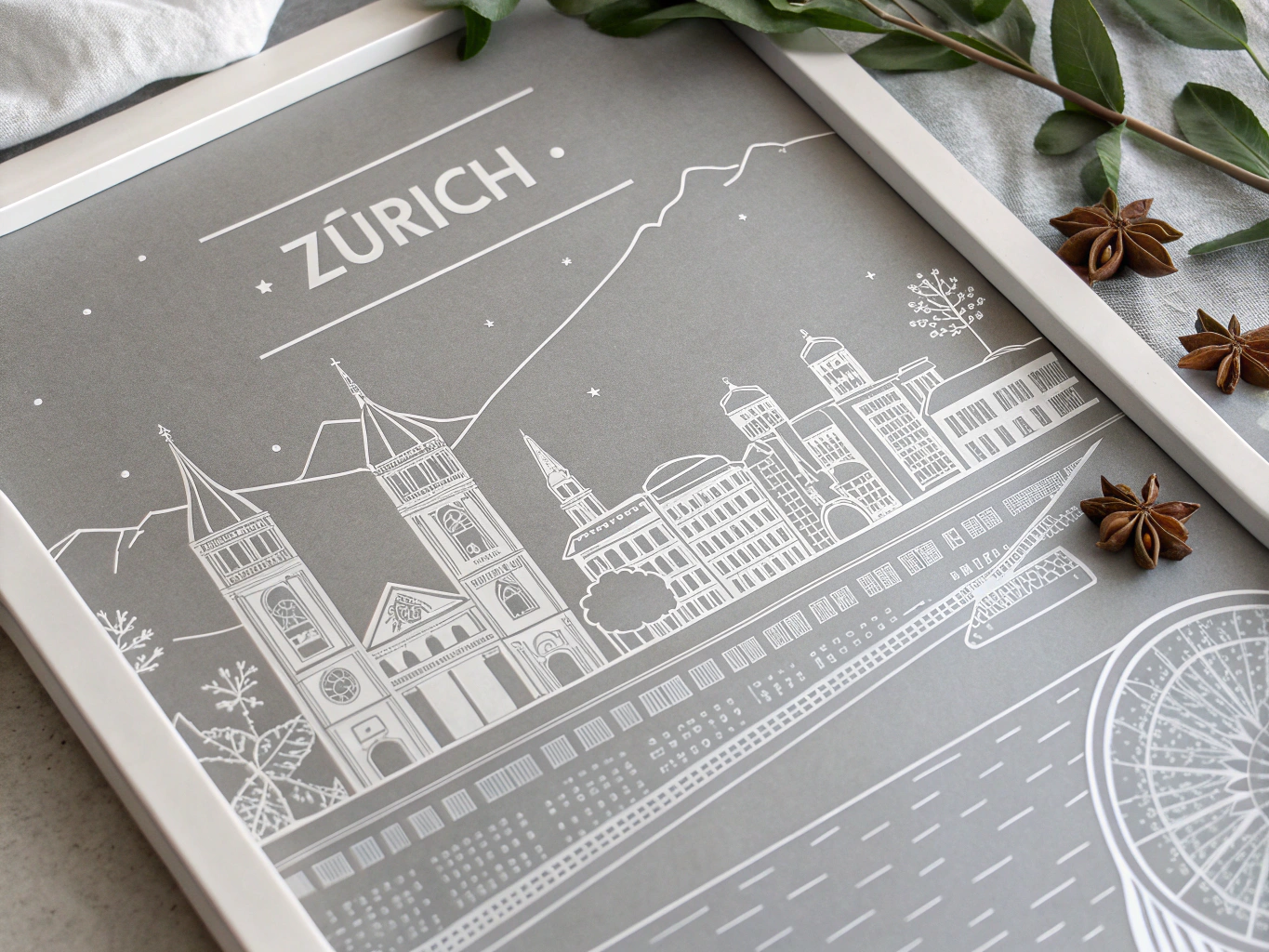 Zürich, Schweiz Karte